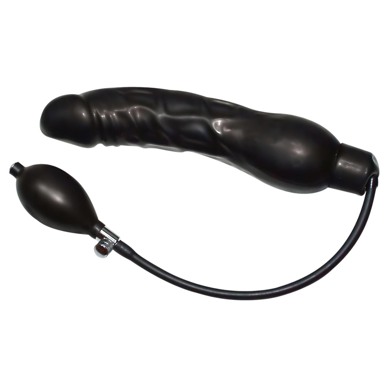 You2Toys - latex pumpálható análtágító (fekete, nagy)