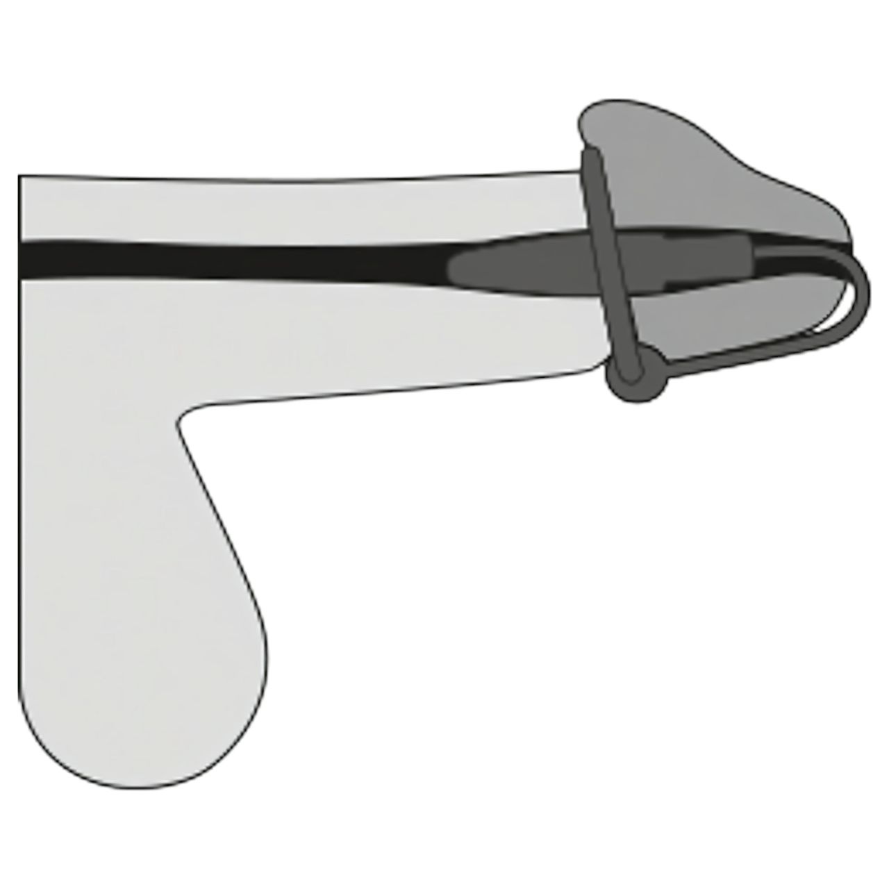 You2Toys - Penisplug - szilikon makkgyűrű kúpos dilátorrall (lila-ezüst) You2Toys - Penisplug - szilikon makkgyűrű kúpos dilátorrall (lila-ezüst)