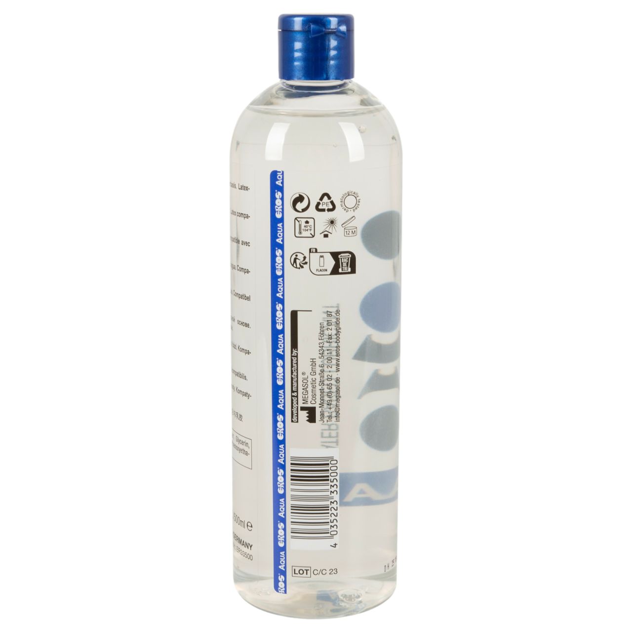 EROS Aqua - flakonos vízbázisú síkosító (500 ml)
