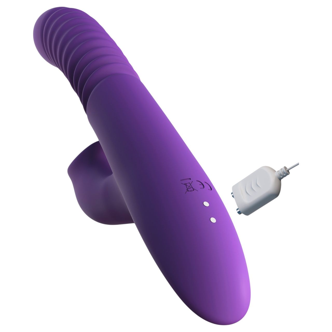 Fantasy For Her - 3in1 lökő vibrátor melegítő funkcióval (lila)