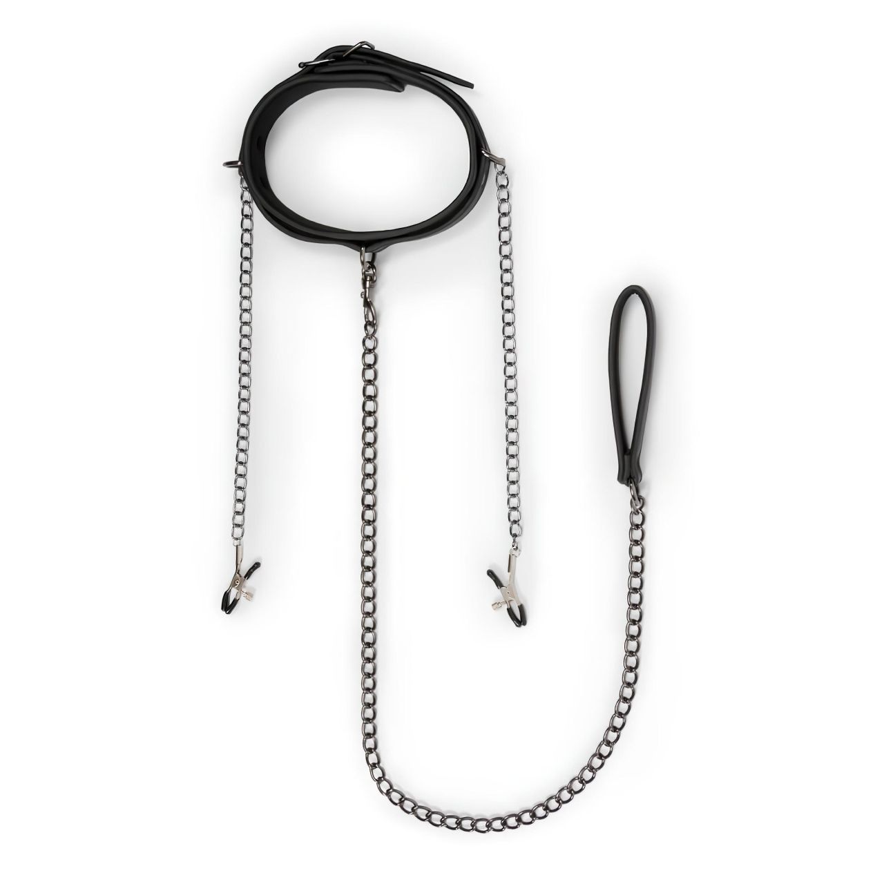EasyToys - bimbócsipesz, nyakörv és póráz bondage szett (4 részes) EasyToys - bimbócsipesz, nyakörv és póráz bondage szett (4 részes)
