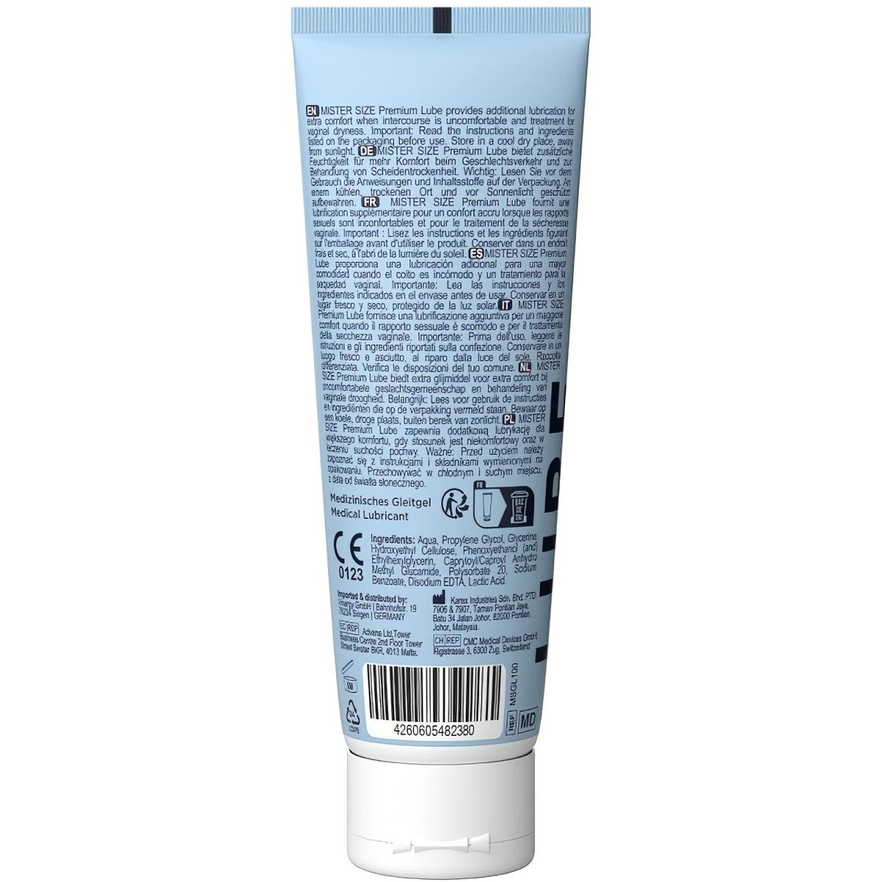 Mister Size Premium Lube - vízbázisú síkosító (100ml)