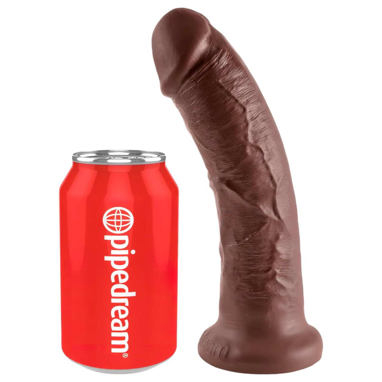 King Cock 8 dildó (20 cm, barna)