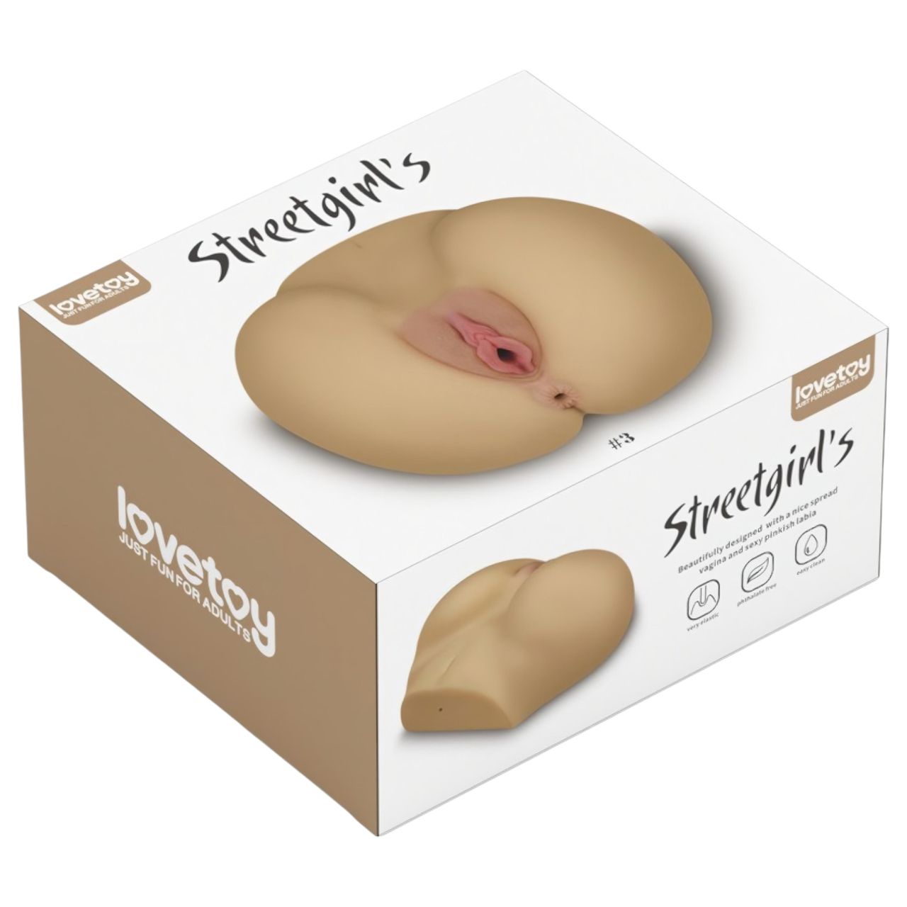 Lovetoy Streetgirl's - műpunci és popsi torzó (testszínű) Lovetoy Streetgirl's - műpunci és popsi torzó (testszínű)