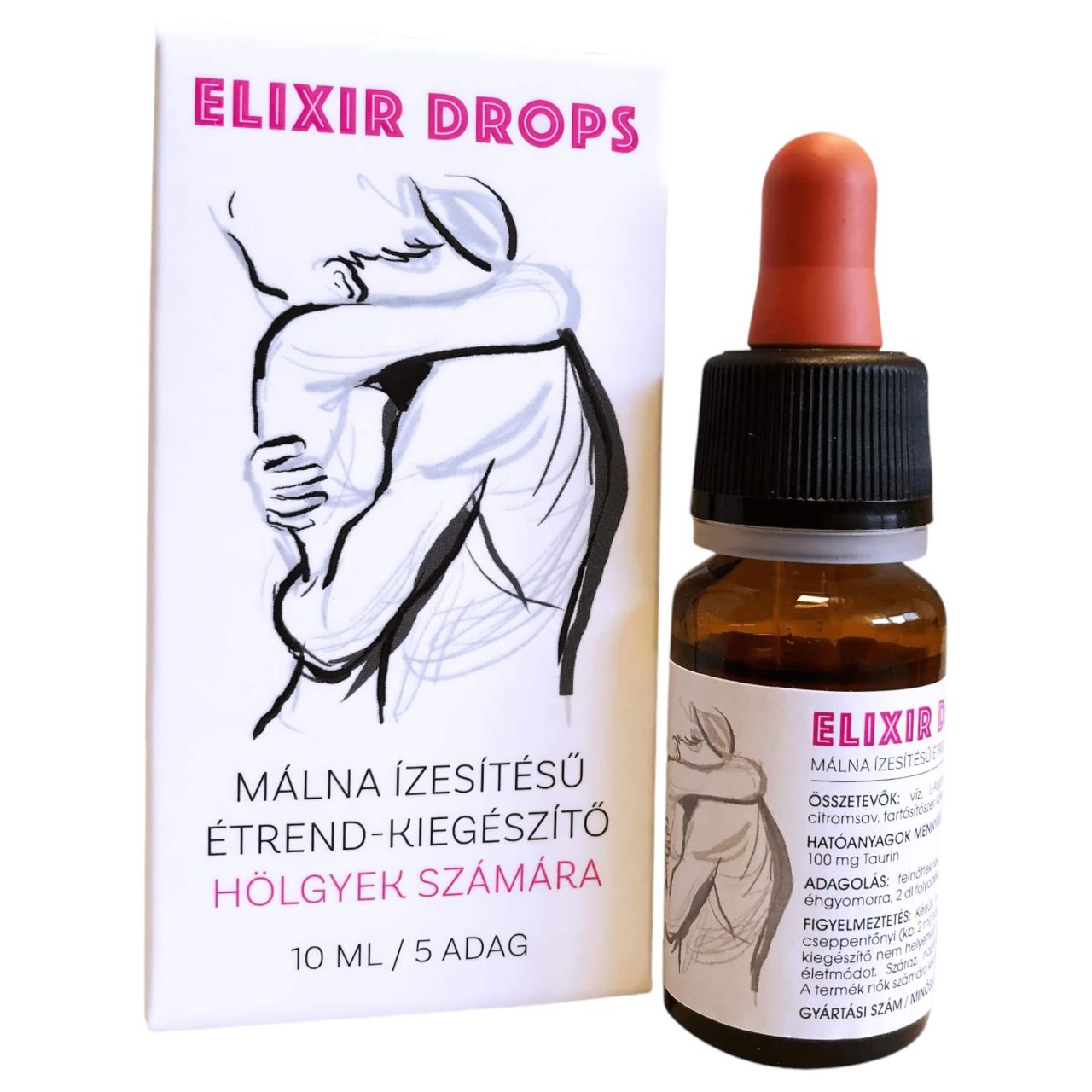 ELIXIR - női vágyfokozó cseppek (10 ml) - málna ELIXIR - női vágyfokozó cseppek (10 ml) - málna