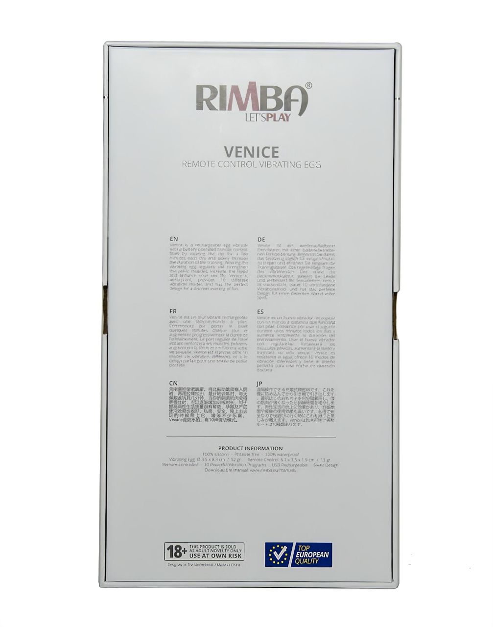 Rimba Venice - hordható akkus, rádiós vibrációs tojás (lila) Rimba Venice - hordható akkus, rádiós vibrációs tojás (lila)