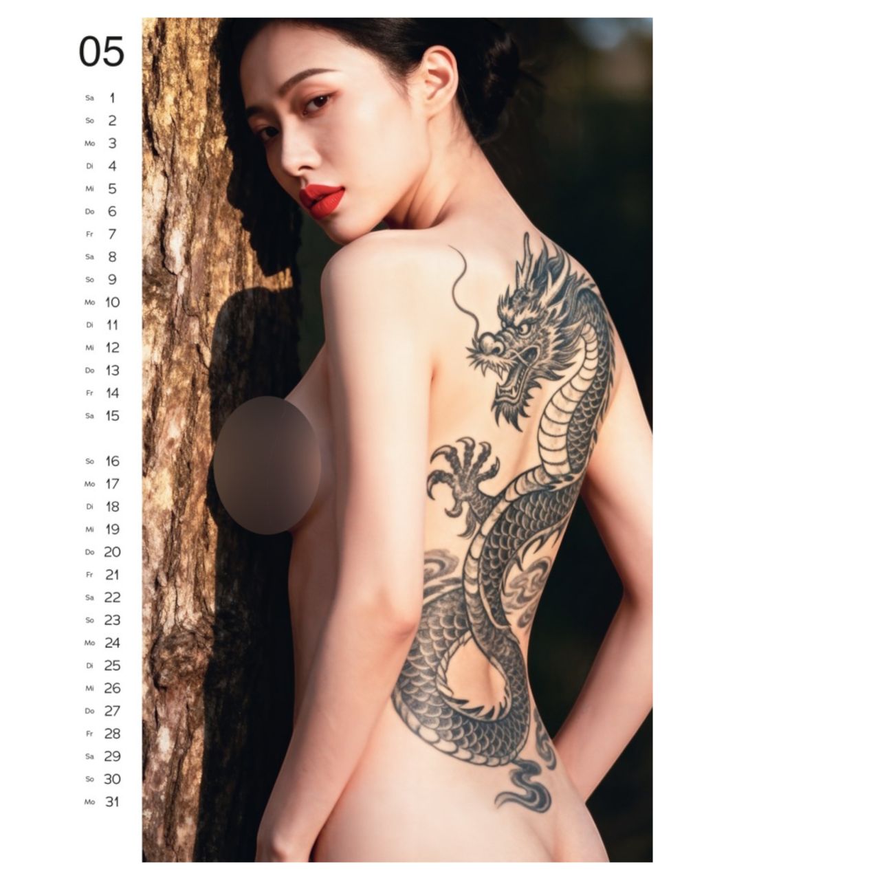 Tattoo Girls 2027 - erotikus falinaptár (1 db)