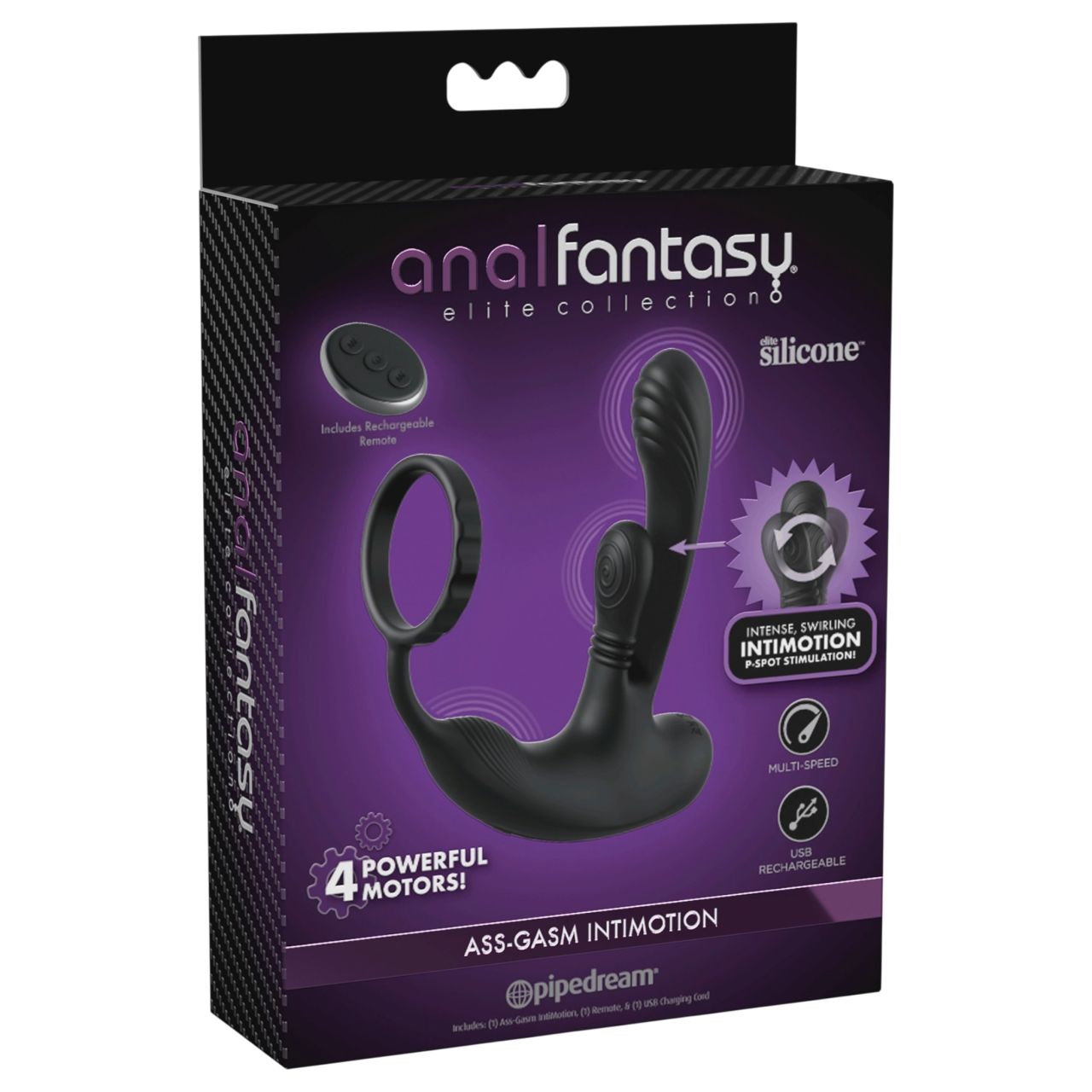 Anal Fantasy Ass-Gasm IntiMotion - anál- és prosztatavibrátor (fekete) Anal Fantasy Ass-Gasm IntiMotion - anál- és prosztatavibrátor (fekete)