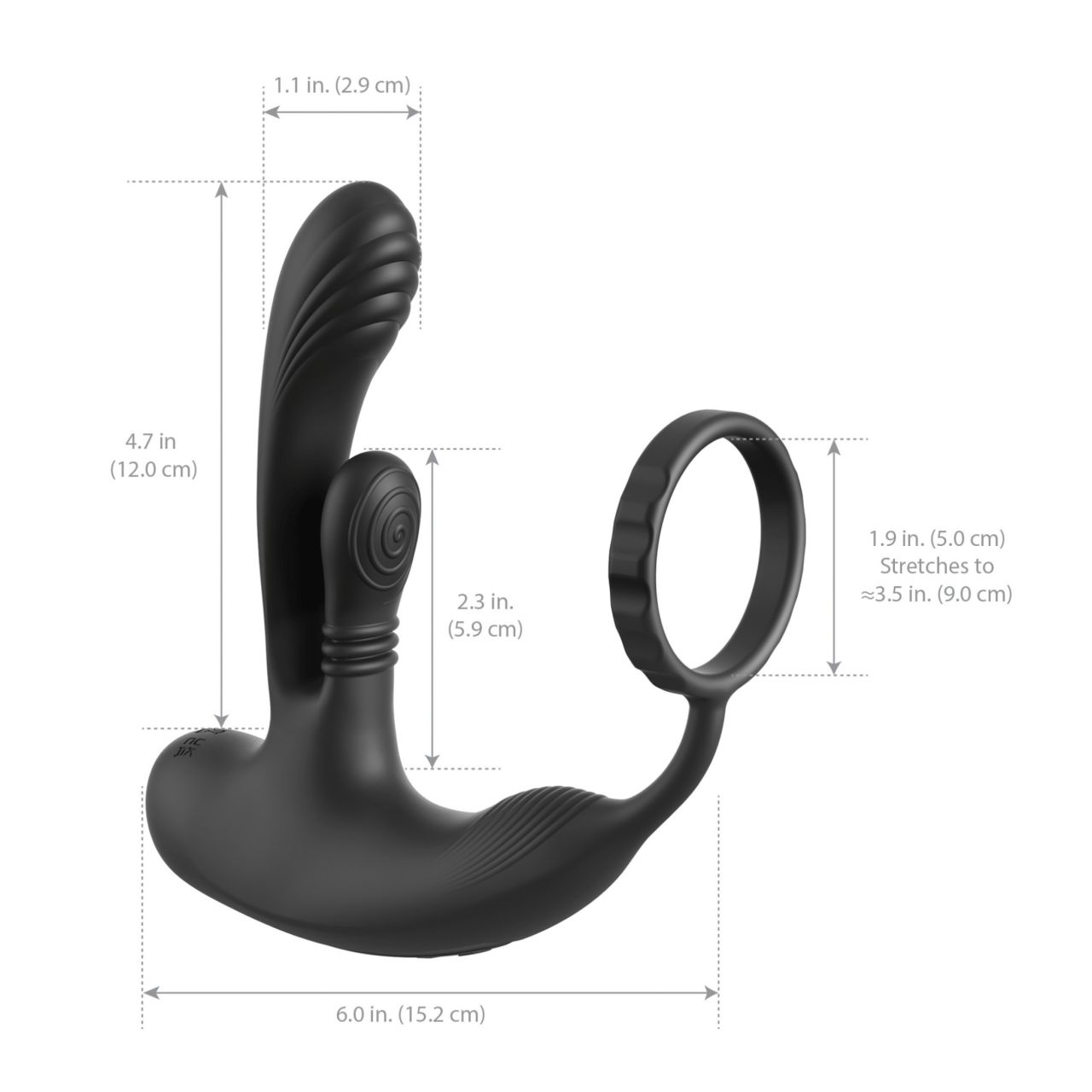 Anal Fantasy Ass-Gasm IntiMotion - anál- és prosztatavibrátor (fekete) Anal Fantasy Ass-Gasm IntiMotion - anál- és prosztatavibrátor (fekete)