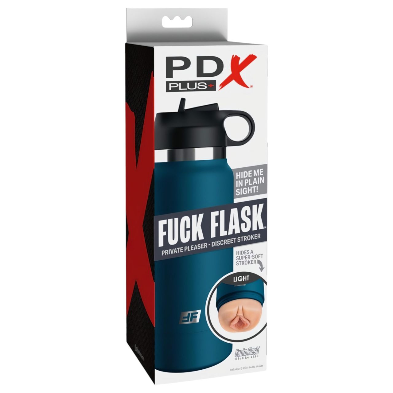 PDX - Fuck Flask Private Pleaser - művagina kulacsban (kék-natúr) PDX - Fuck Flask Private Pleaser - művagina kulacsban (kék-natúr)