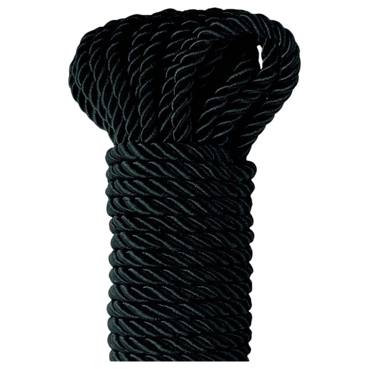 Fetish Silky Rope - shibari bondage kötél (10 m, fekete)