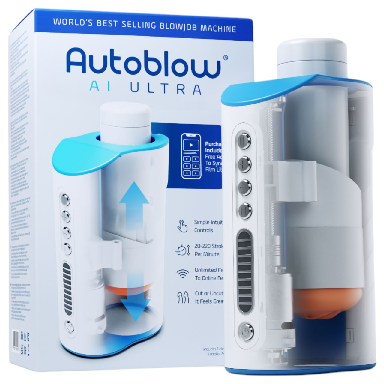 Autoblow A.I. Ultra - hálózati szuper száj maszturbátor (fehér) Autoblow A.I. Ultra - hálózati szuper száj maszturbátor (fehér)