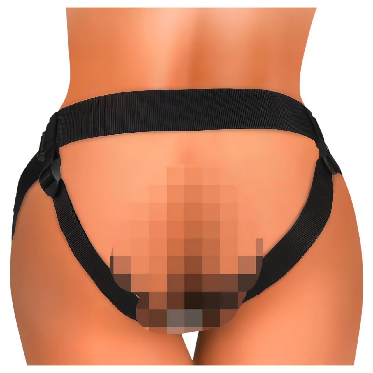 King Cock Elite Comfy - felcsatolható dildó hámmal (sötét testszínű) King Cock Elite Comfy - felcsatolható dildó hámmal (sötét testszínű)