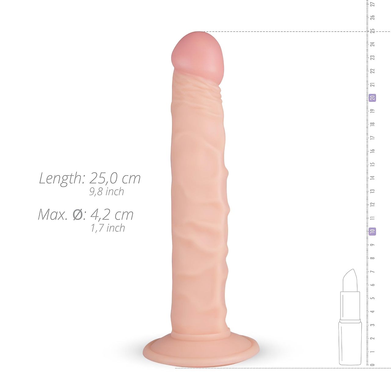 Real Fantasy Scott - élethű dildó - 25 cm (testszínű) Real Fantasy Scott - élethű dildó - 25 cm (testszínű)