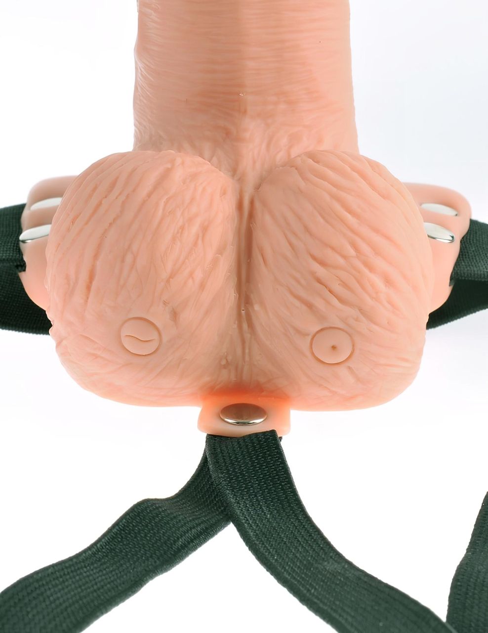 Pipedream - Fetish Strap-On 6 - felcsatolható, üreges vibrátor (testszínű)