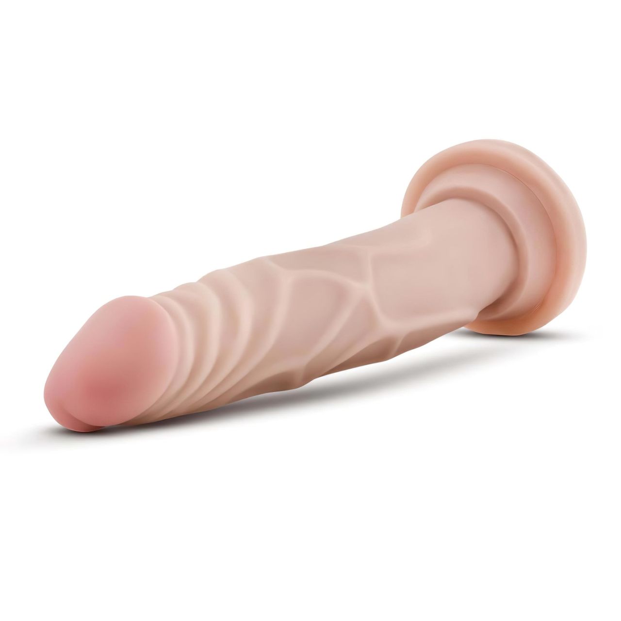 Dr. Skin 7,5 - tapadókorongos élethű dildó (natúr, 19 cm)
