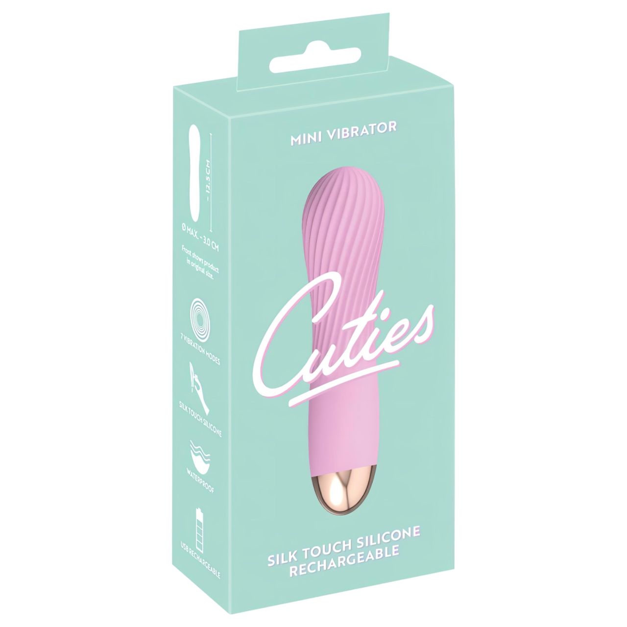 Cuties Mini - akkus, vízálló, spirál vibrátor (pink) Cuties Mini - akkus, vízálló, spirál vibrátor (pink)