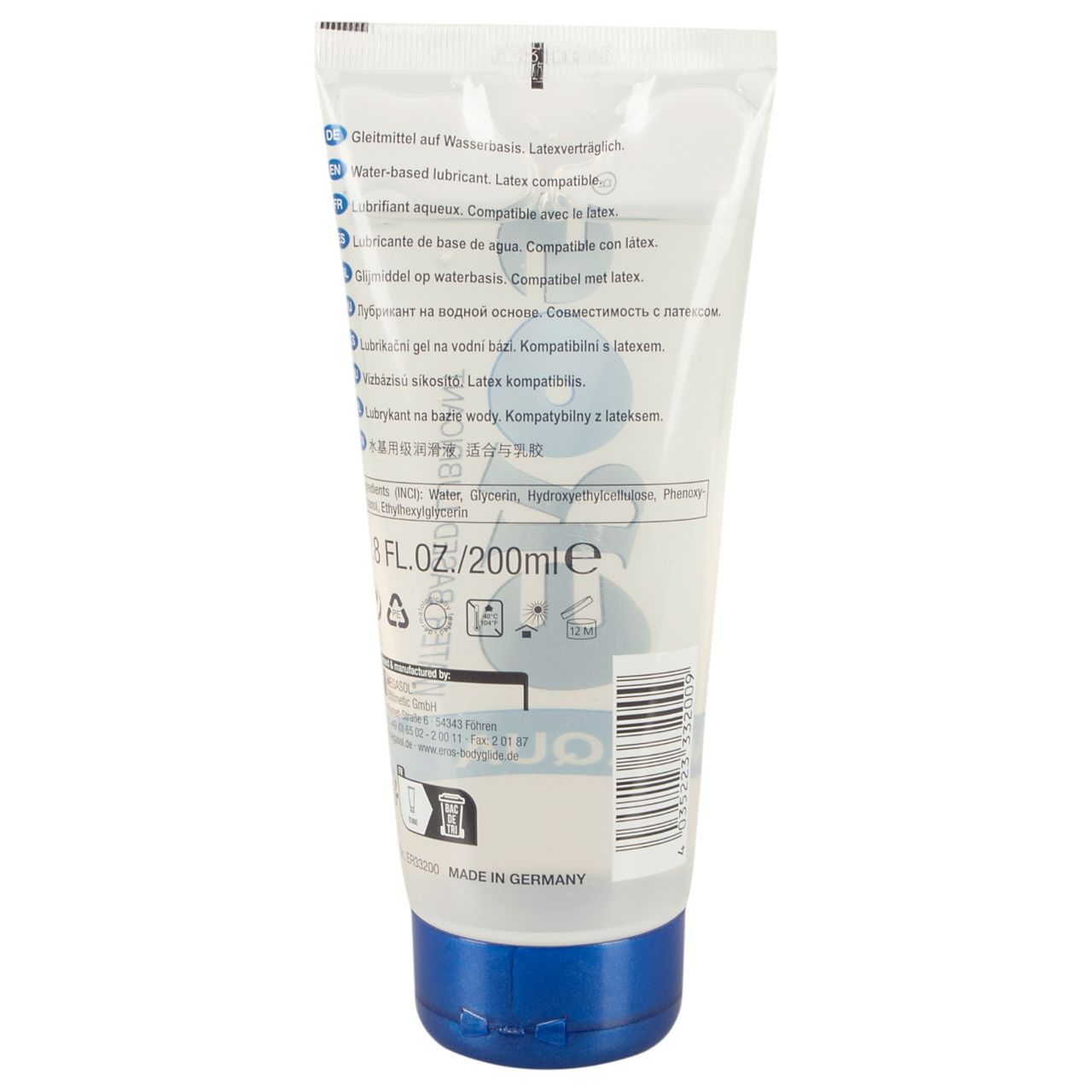 EROS Aqua - vízbázisú síkosító (200 ml) EROS Aqua - vízbázisú síkosító (200 ml)
