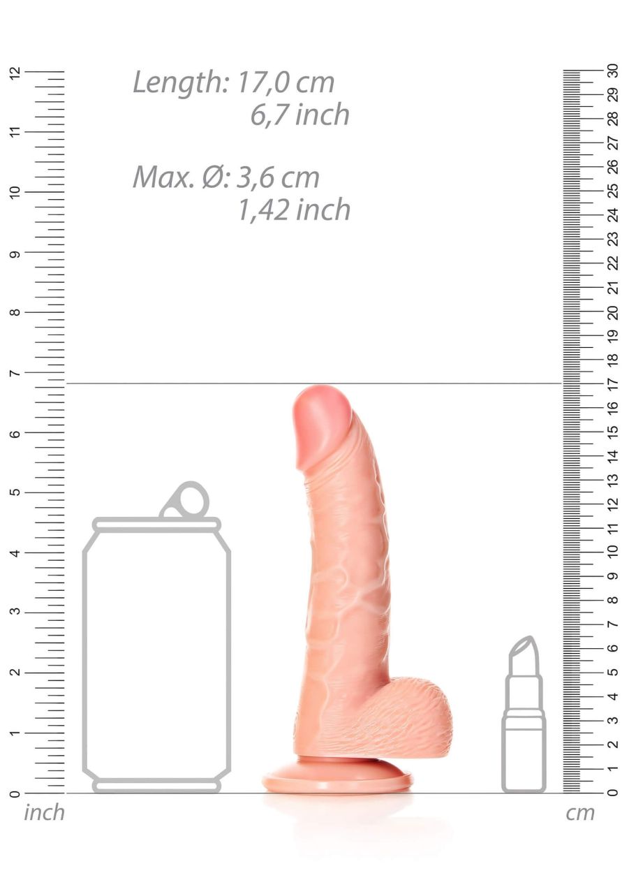 RealRock - tapadókorongos, realisztikus dildó - 15,5 cm (testszínű) RealRock - tapadókorongos, realisztikus dildó - 15,5 cm (testszínű)