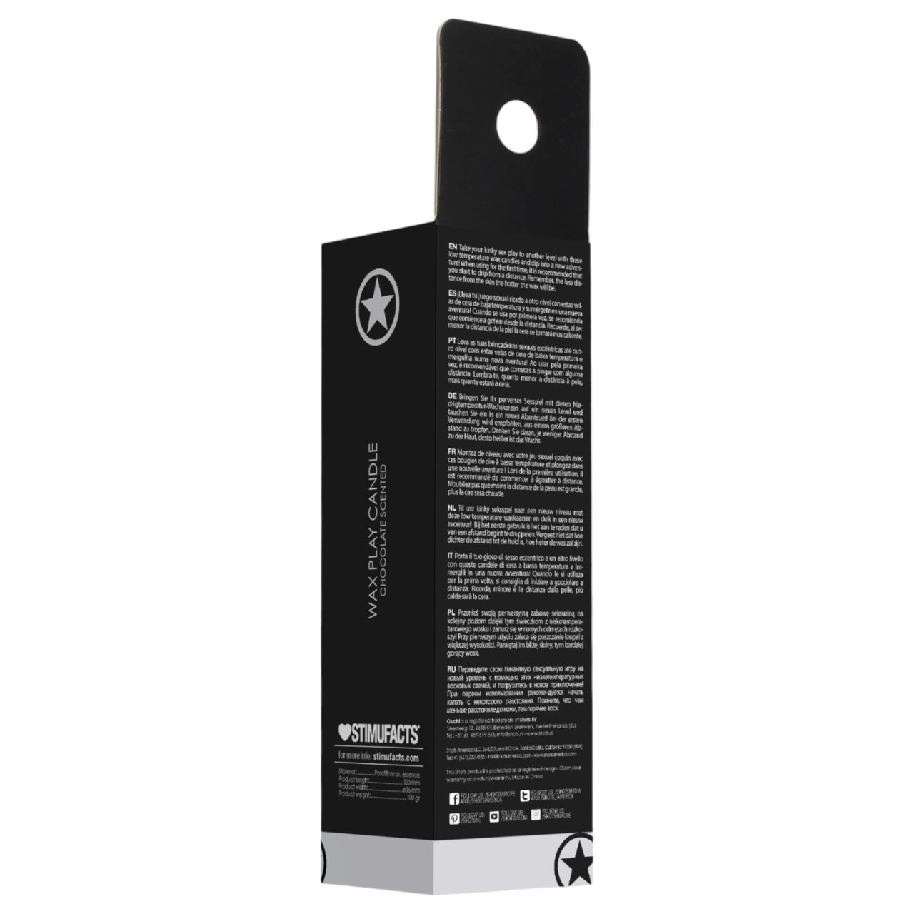 Ouch Chocolate - paraffin testgyertya csoki illattal (100 g)