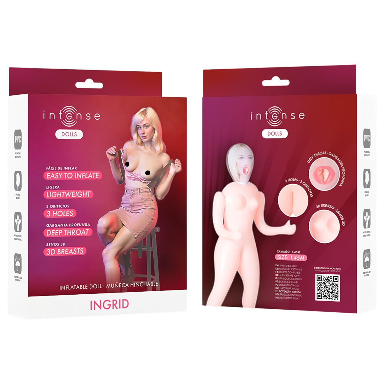 Intense Dolls Ingrid - felfújható guminő férfiaknak