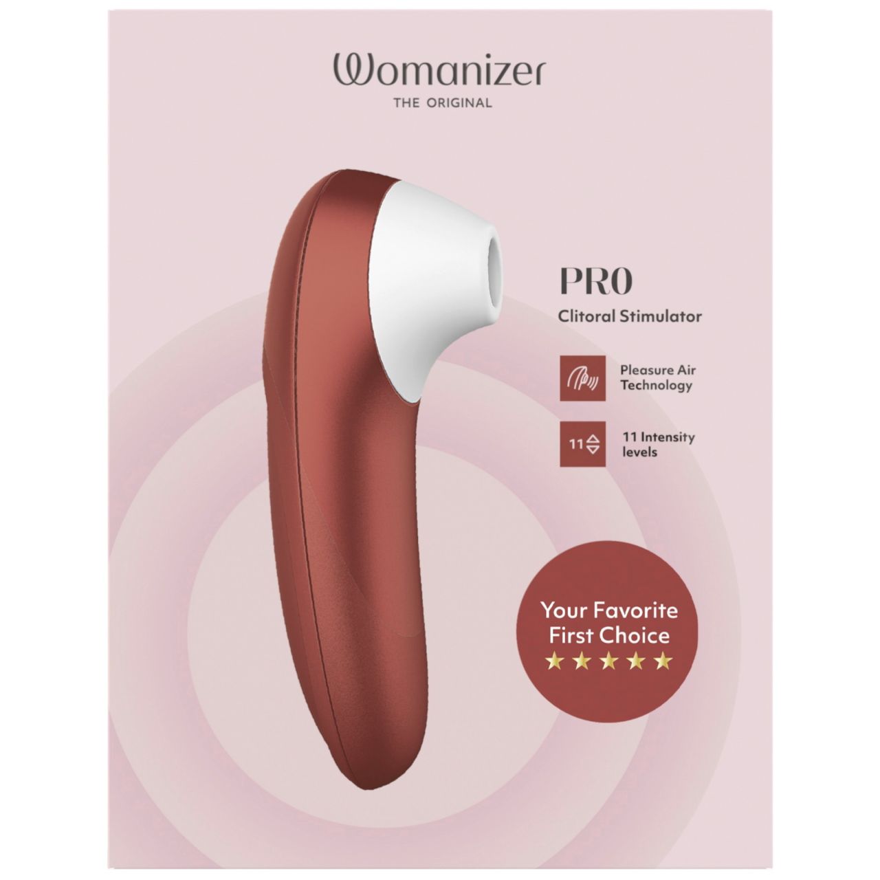 Womanizer Pro - léghullámos csiklóizgató (piros) Womanizer Pro - léghullámos csiklóizgató (piros)