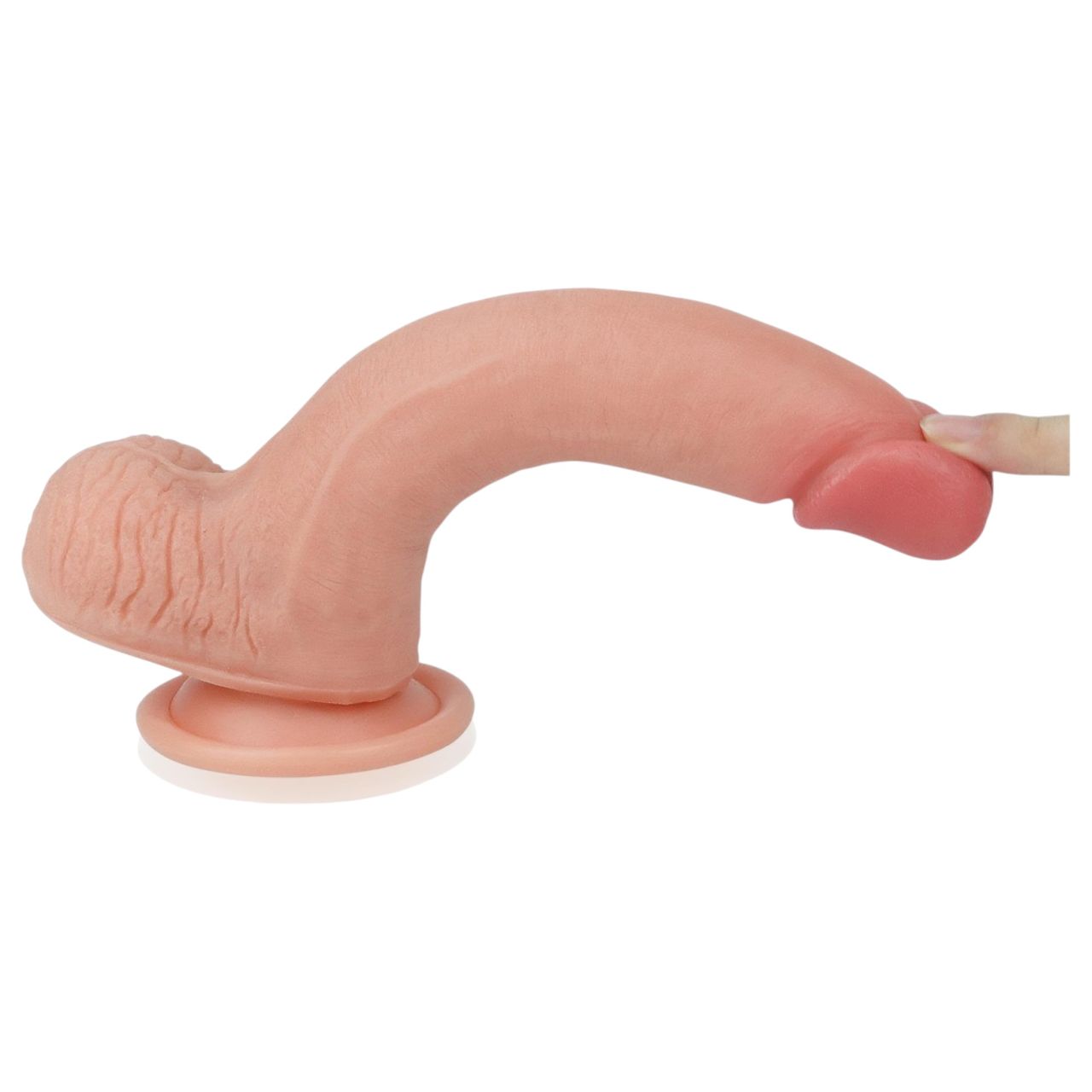 Lovetoy Nature Cock - kétrétegű élethű dildó - 20 cm (testszínű) Lovetoy Nature Cock - kétrétegű élethű dildó - 20 cm (testszínű)