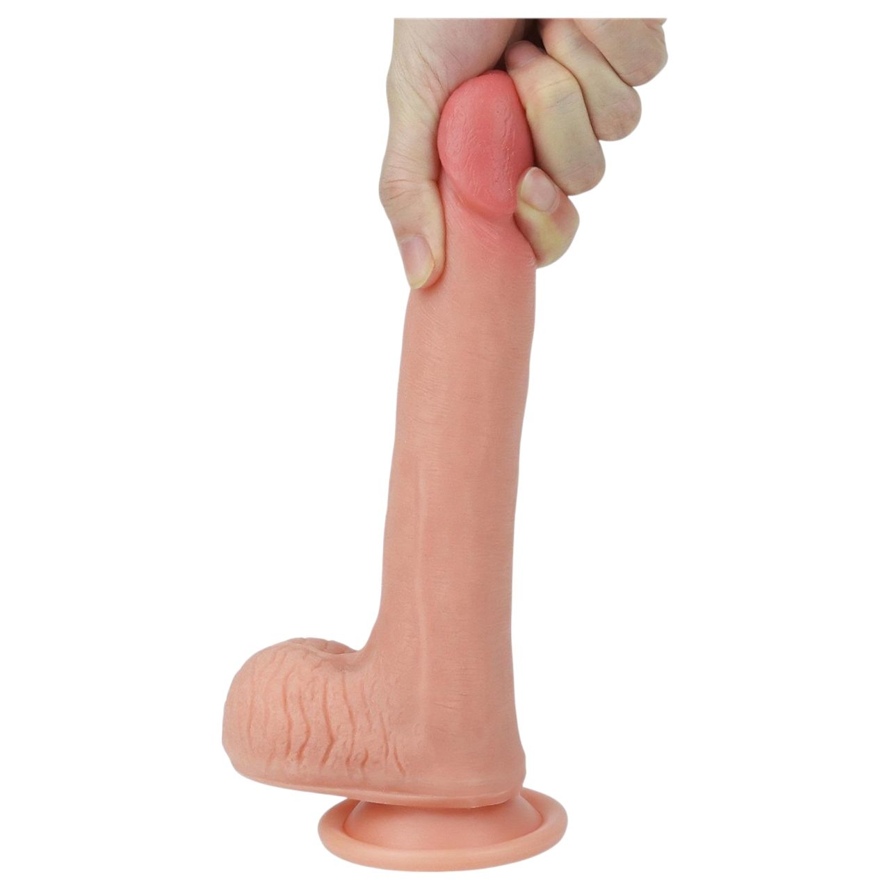 Lovetoy Nature Cock - kétrétegű élethű dildó - 20 cm (testszínű) Lovetoy Nature Cock - kétrétegű élethű dildó - 20 cm (testszínű)