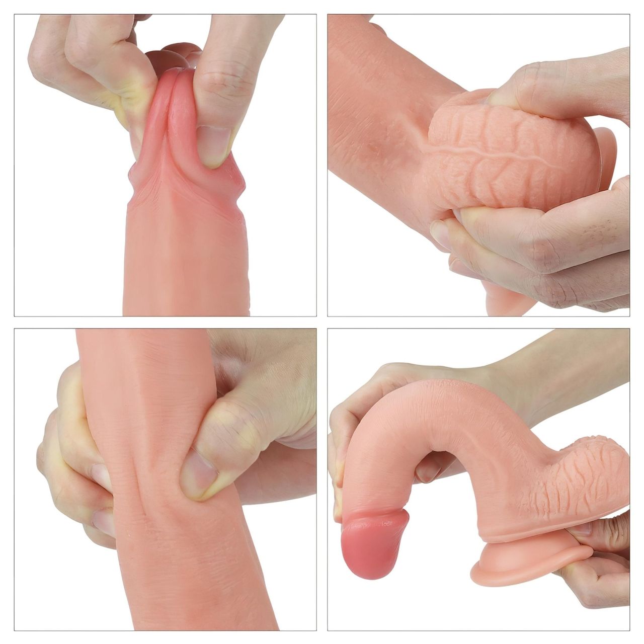Lovetoy Nature Cock - kétrétegű élethű dildó - 20 cm (testszínű) Lovetoy Nature Cock - kétrétegű élethű dildó - 20 cm (testszínű)