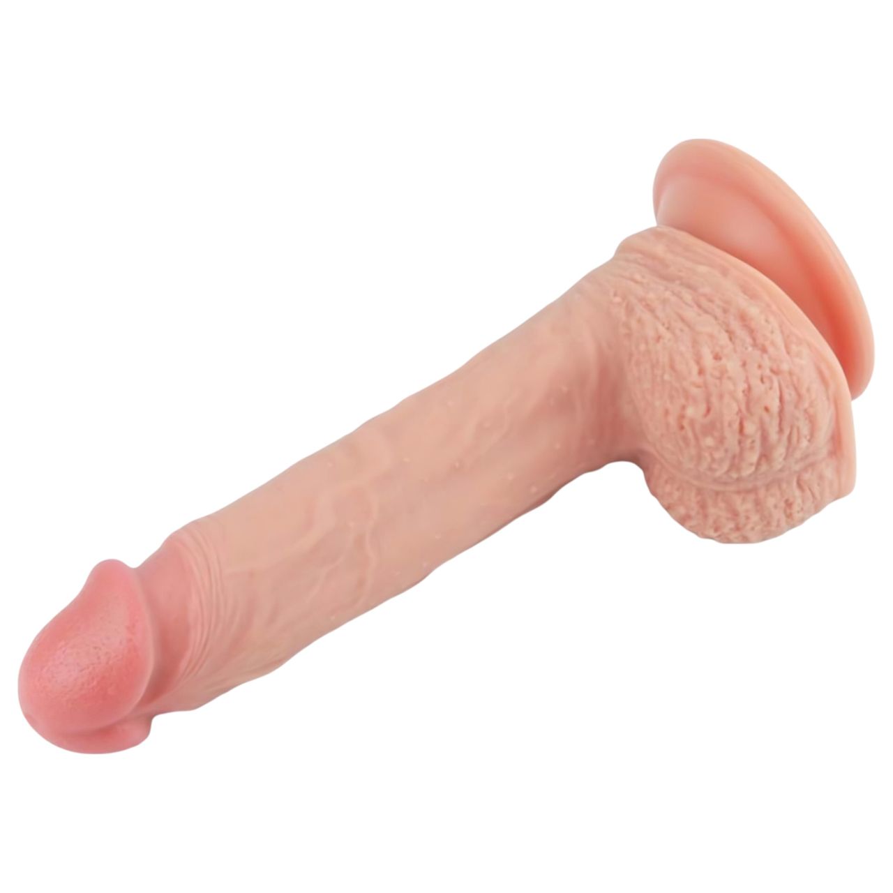 Lovetoy Nature Cock - tapadókorongos élethű dildó - 21 cm (testszínű)