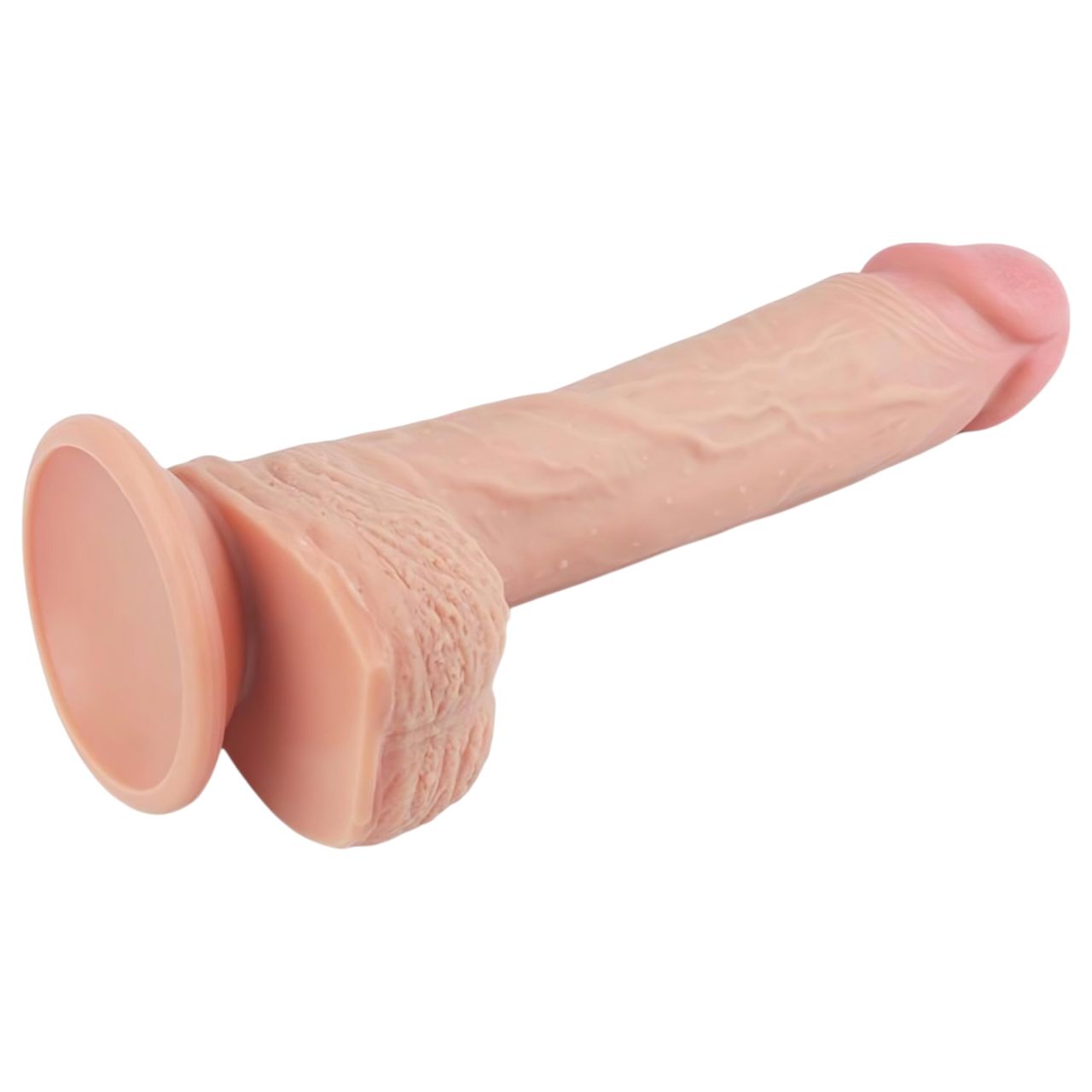 Lovetoy Nature Cock - tapadókorongos élethű dildó - 21 cm (testszínű)
