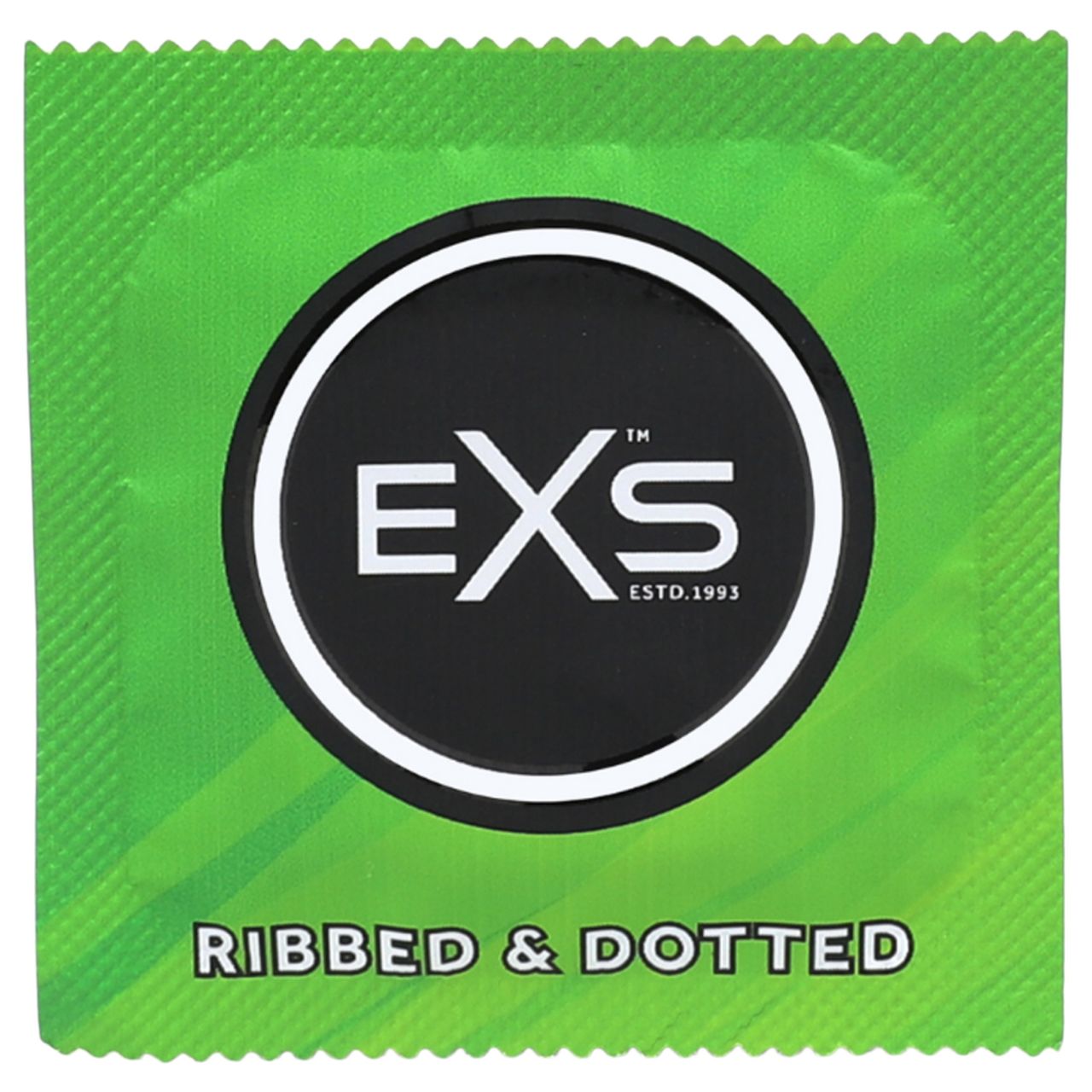 EXS Ribbed & Dotted - bordázott, pontozott óvszer (48 db) EXS Ribbed & Dotted - bordázott, pontozott óvszer (48 db)