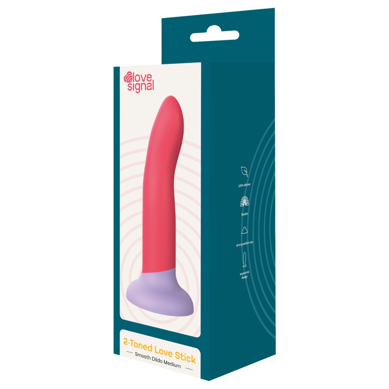 Dreamtoys Love Signal - kétszínű szilikon dildó közepes (piros) Dreamtoys Love Signal - kétszínű szilikon dildó közepes (piros)