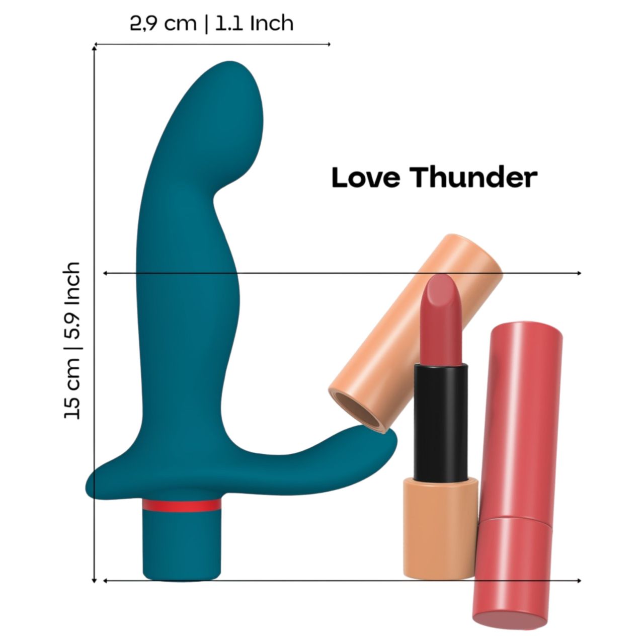 Dreamtoys Love Signal - prosztatamassírozó vibrátor (türkiz)