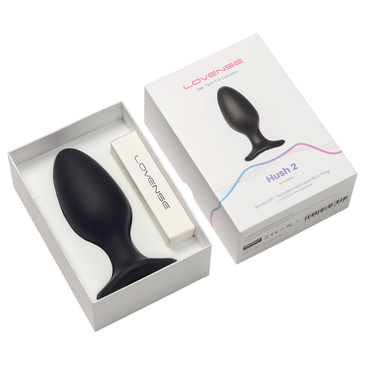 LOVENSE Hush 2 L - akkus kis anál vibrátor (57 mm, fekete) LOVENSE Hush 2 L - akkus kis anál vibrátor (57 mm, fekete)