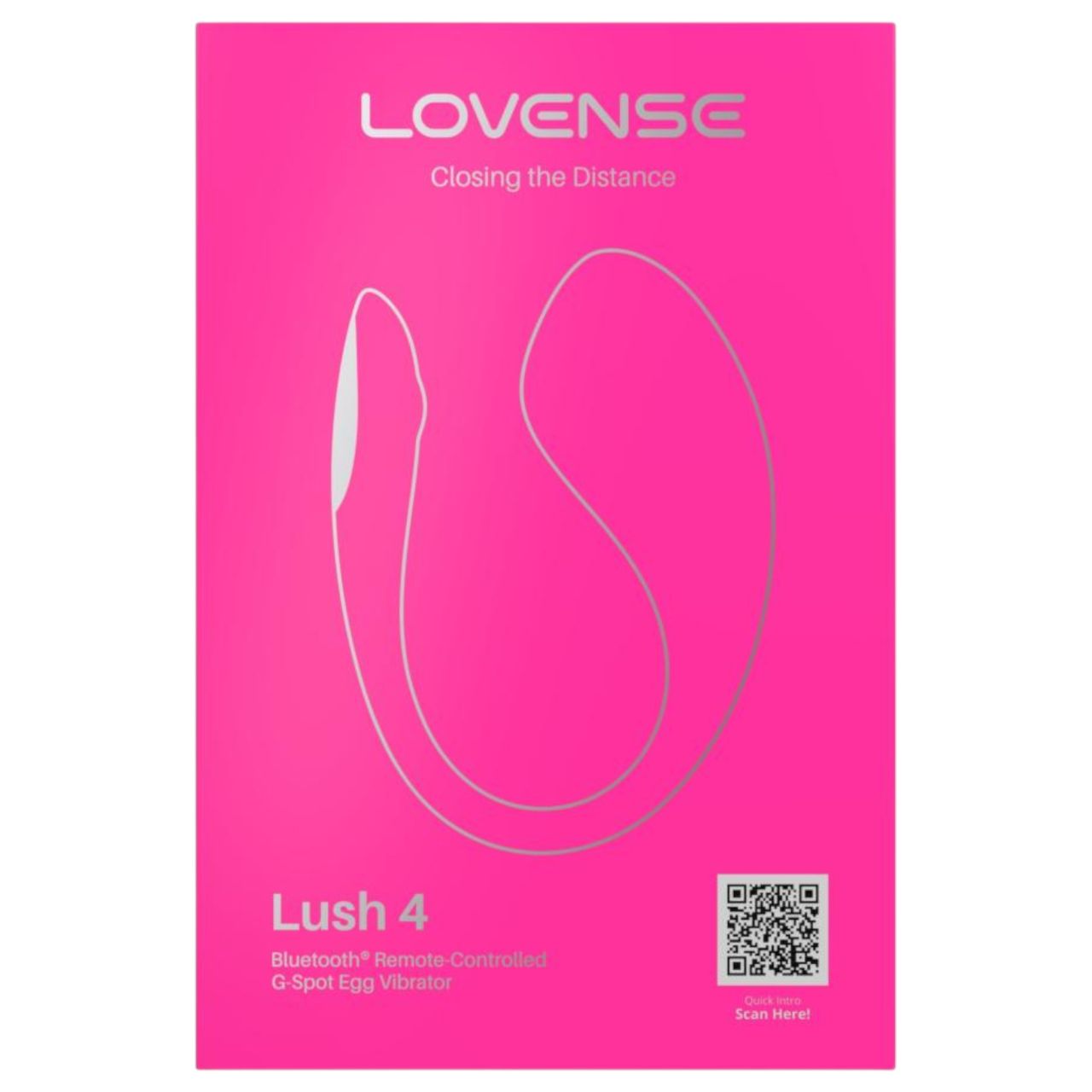 Lovense Lush 4 - hordható App-vezérelt vibrációs tojás (pink)