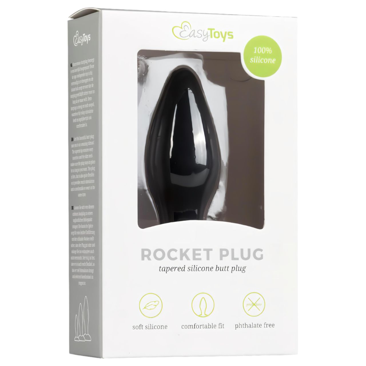 EasyToys - szilikon anál plug - kicsi (fekete)