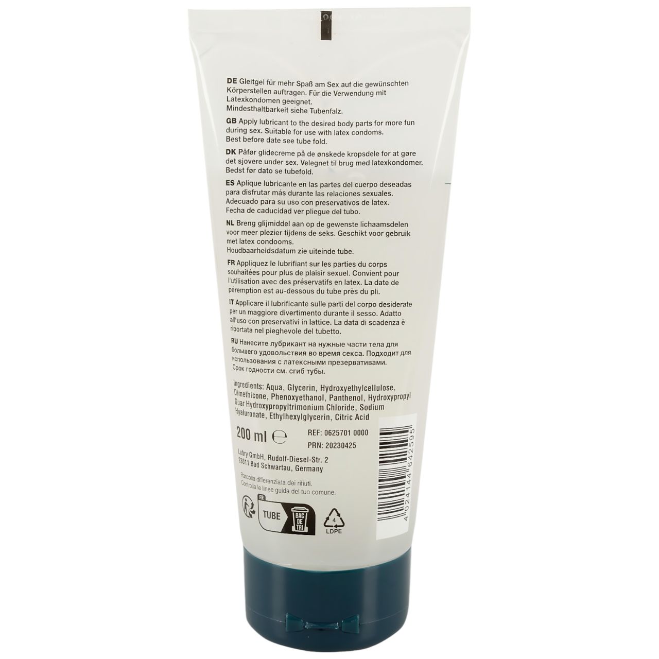 Just Glide Premium Anal - tápláló anál síkosító (200 ml)