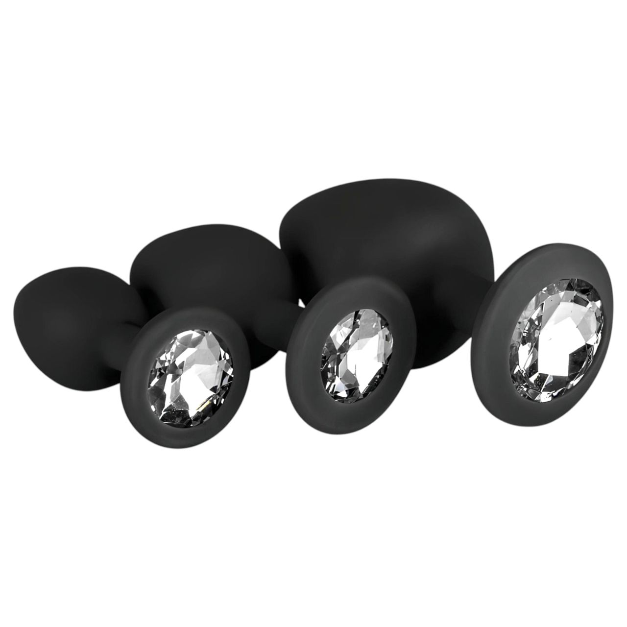 EasyToys Diamond - anál plug szett (fekete)