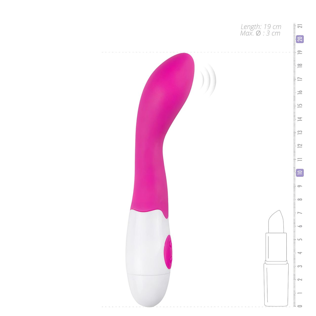 EasyToys Blossom vibe - szilikon G-pont vibrátor (pink)