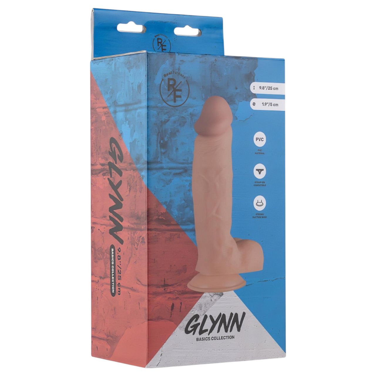 Real Fantasy Glynn - herés élethű dildó - 25 cm (testszínű) Real Fantasy Glynn - herés élethű dildó - 25 cm (testszínű)