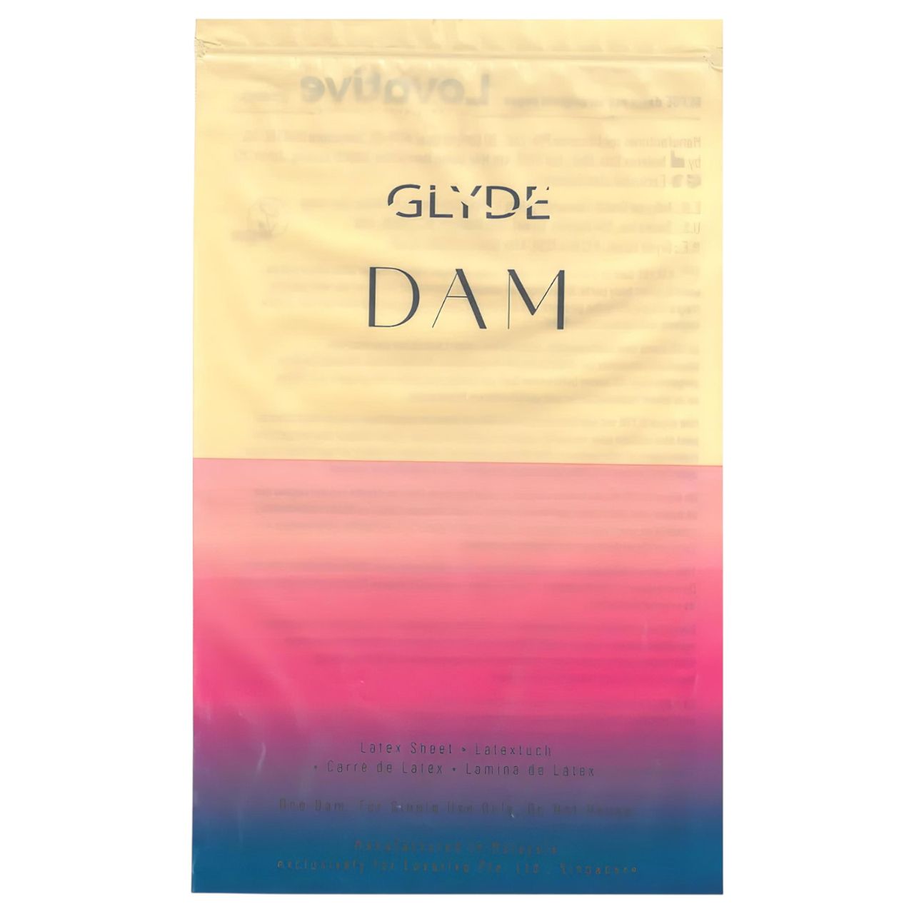 GLYDE vegán nyalókendő - vanília ízű latex óvókendő (4 db) GLYDE vegán nyalókendő - vanília ízű latex óvókendő (4 db)