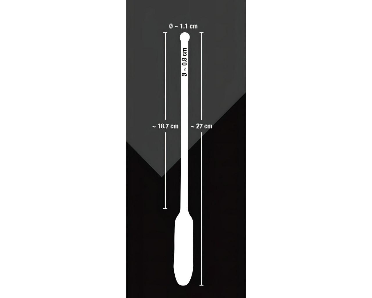 You2Toys DILATOR - szilikon, vibrációs dilátor (fekete, 8-11 mm)