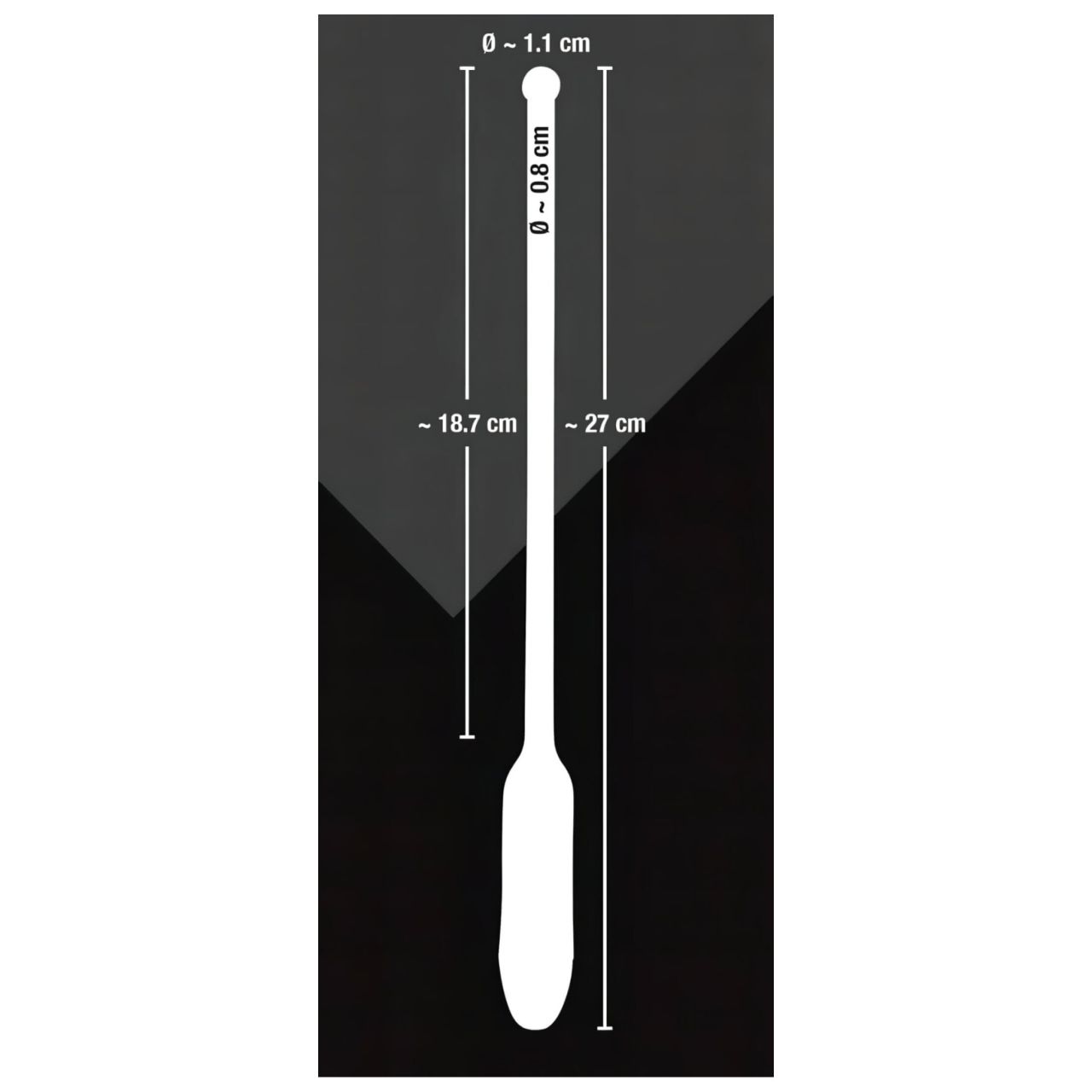 You2Toys DILATOR - szilikon, vibrációs dilátor (fekete, 8-11 mm)