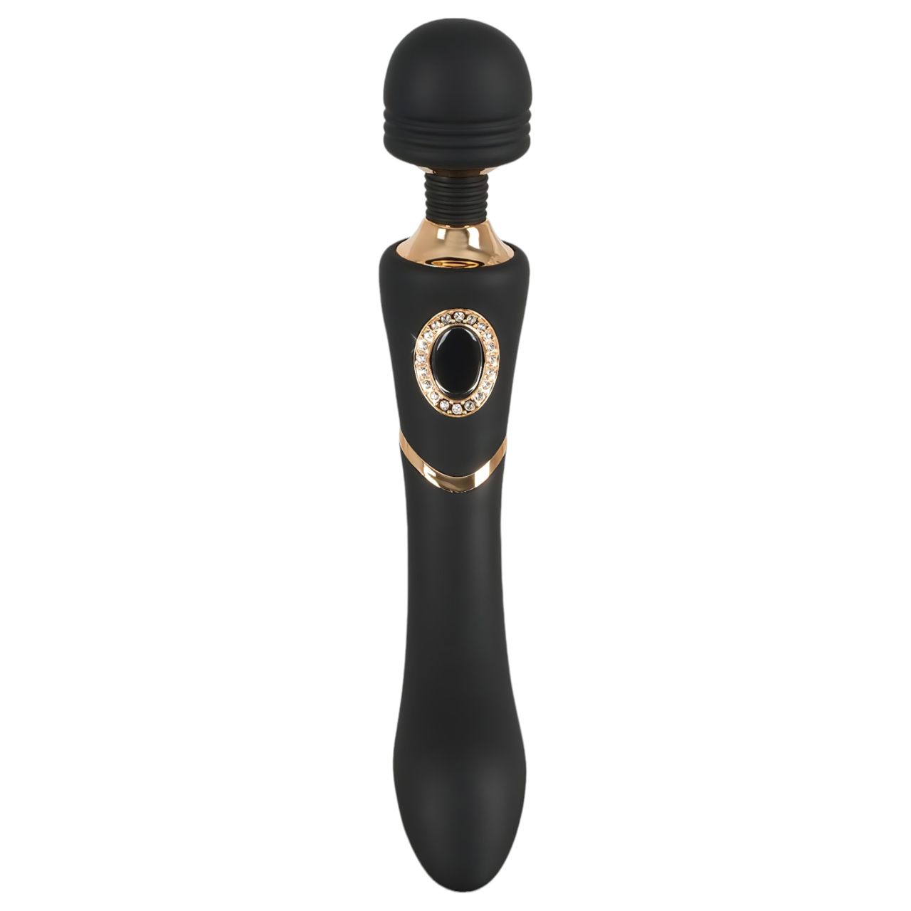 Cleopatra Wand - prémium masszírozó vibrátor strasszokkal (fekete)