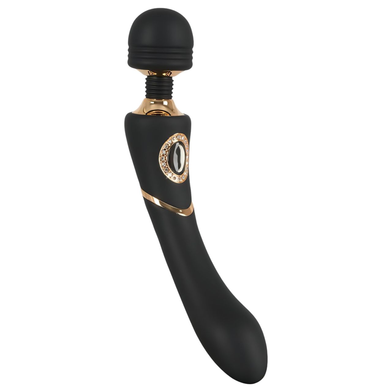 Cleopatra Wand - prémium masszírozó vibrátor strasszokkal (fekete)