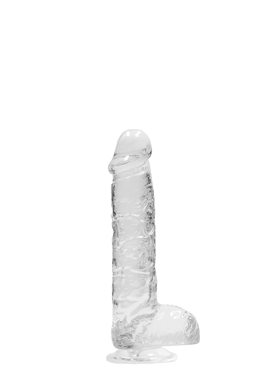 RealRock - átlátszó élethű dildó (átlátszó, 15 cm)