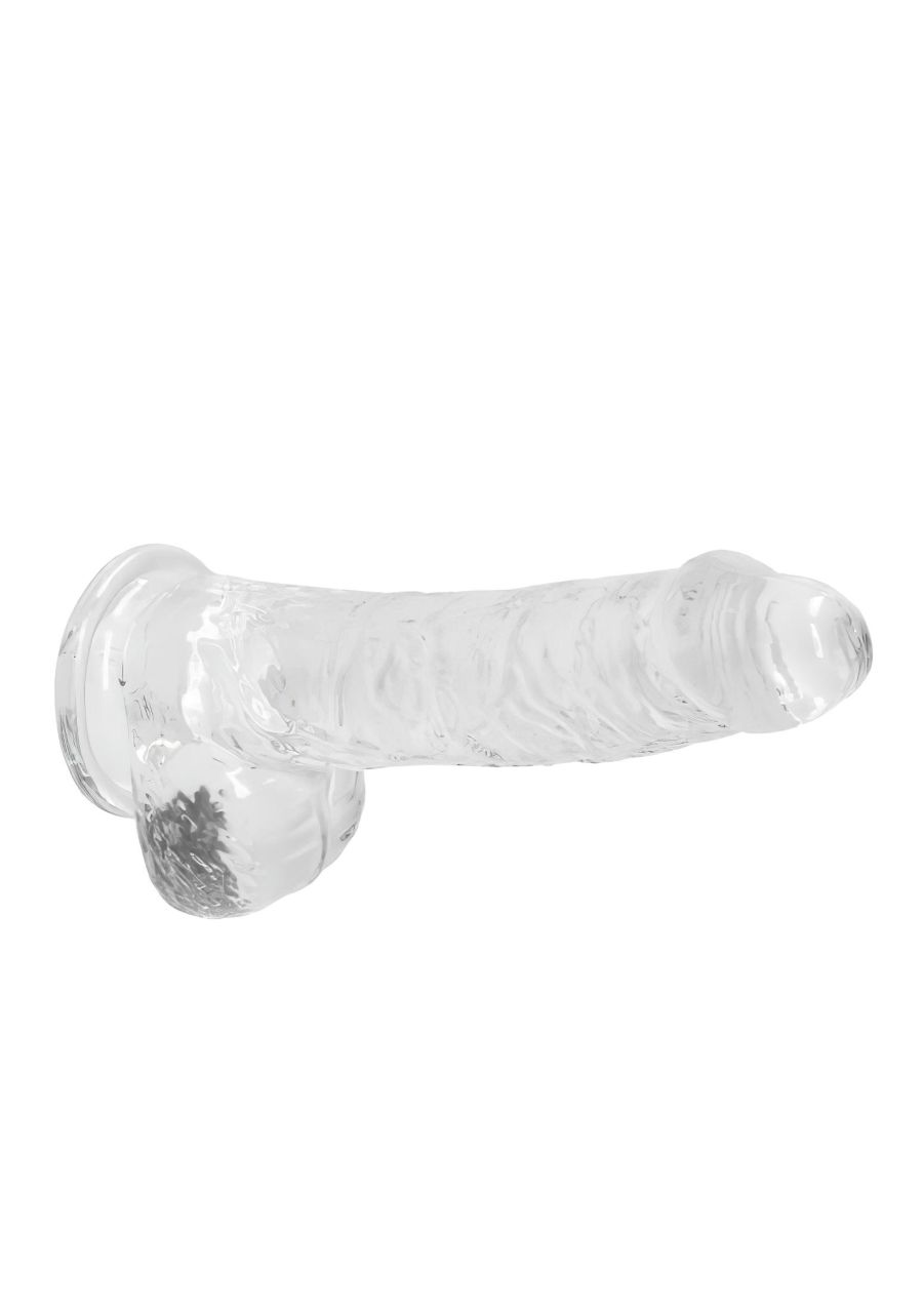 RealRock - átlátszó élethű dildó (átlátszó, 15 cm)