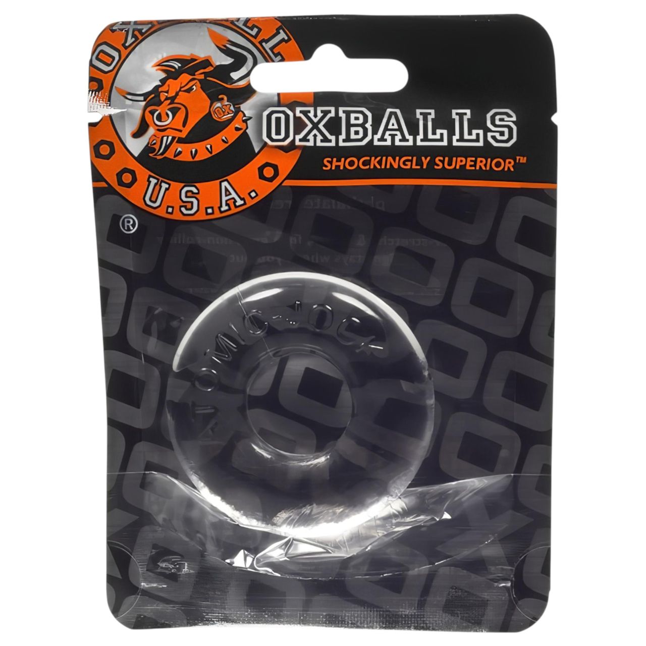 OXBALLS Donuts - extra erős péniszgyűrű (átlátszó)