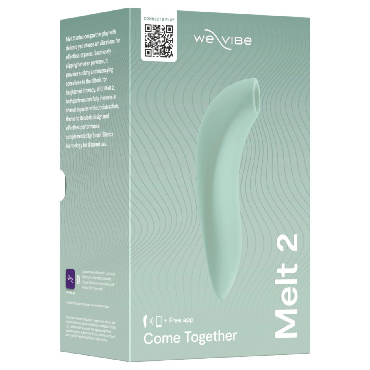 We-Vibe Melt 2 - App-vezérelt léghullámos csiklóizgató (türkiz)